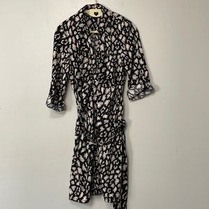 INC. Pretty leopard print dress. Good quality. Size medium petite